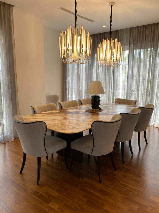Elegant Fluted Back Dining